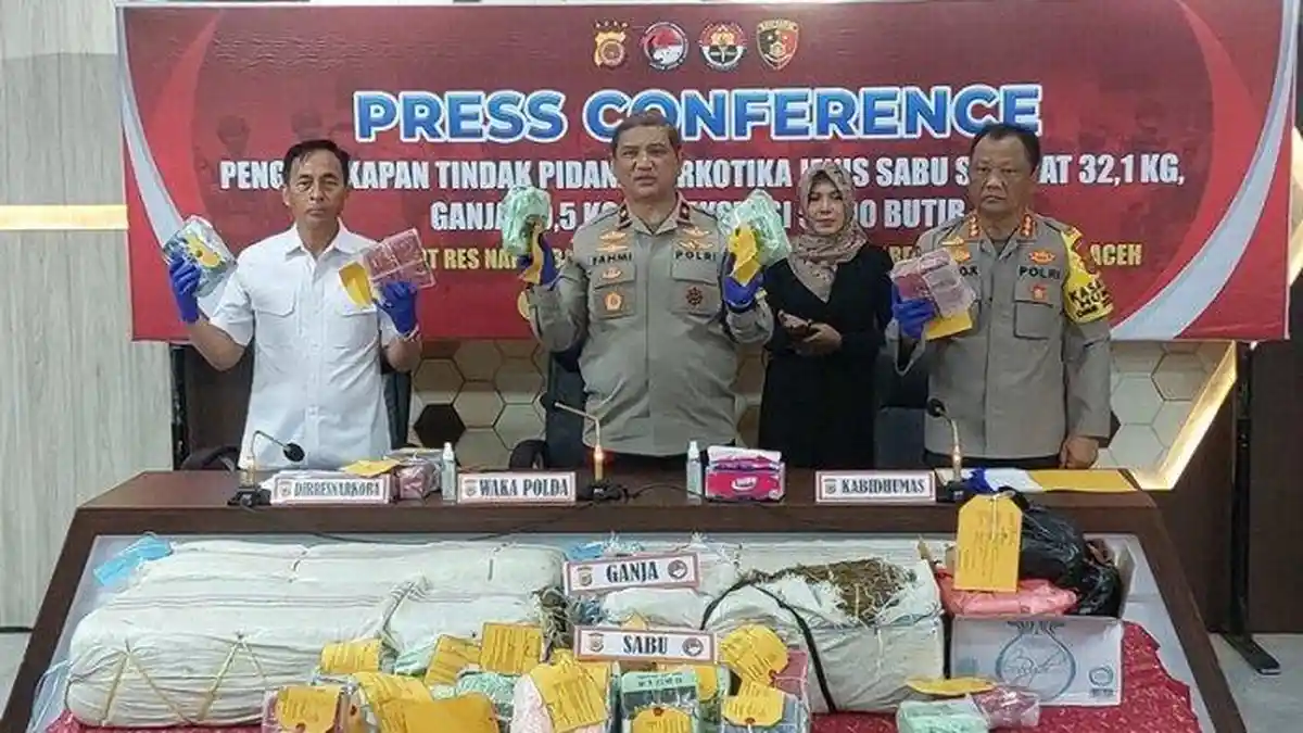 Oknum Polisi Berpangkat AKBP Diduga Menyimpan Sabu, Berhasil Diungkap Polresta Banda Aceh
