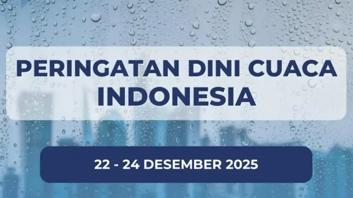 Peringatan Dini Cuaca Selasa, 23 Desember 2025: 31 Provinsi Waspada Hujan Lebat