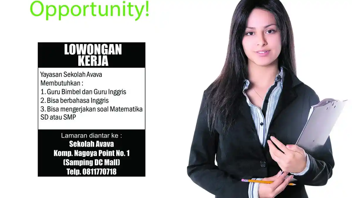 LOKER BATAM HARI INI - Dibutuhkan Guru Bimbel, Cek Persyaratannya