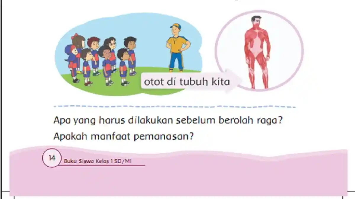 Kunci Jawaban Buku Tema 2 Kelas 1 SD Halaman 14 Sampai 17, Apakah Manfaat Pemanasan?