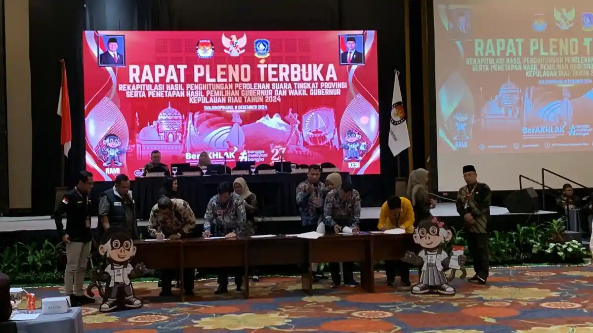 Daftar Lengkap Hasil Perolehan Suara Pilkada Kepri Pleno KPU, Ansar - Nyanyang MENANG