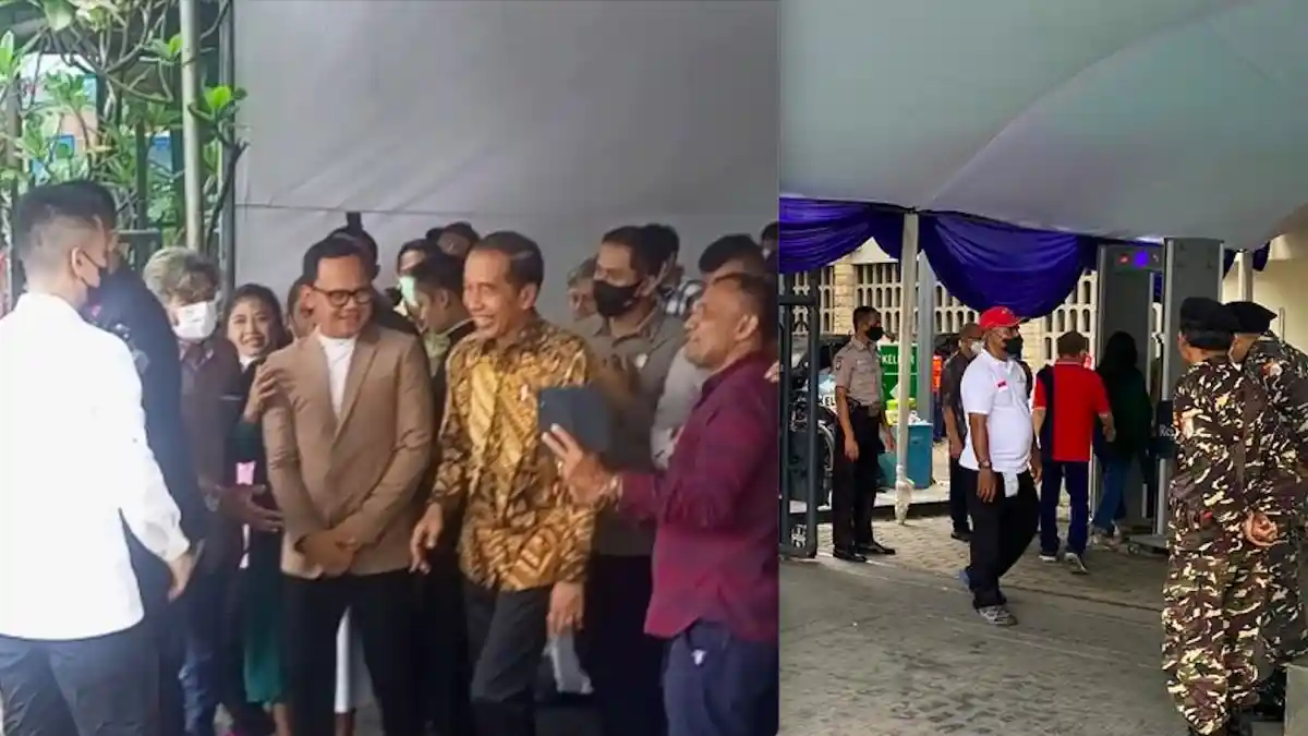 Jokowi Swafoto dengan Umat Bogor: Banser NU Jaga Gereja Katedral Jakarta