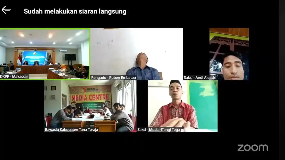 Anggota Bawaslu Tana Toraja Mengaku Salah