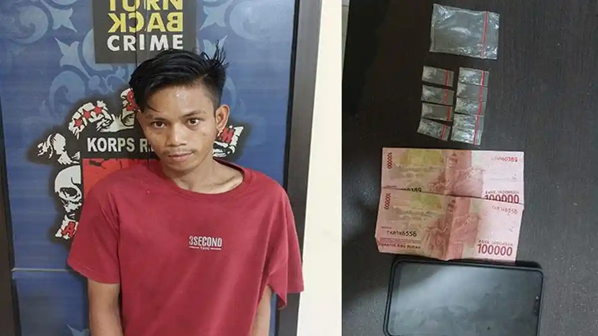 Bandar Sabu Ketengan Diamankan Polsek Sei Tualang Raso, Diamankan saat Hendak Transaksi