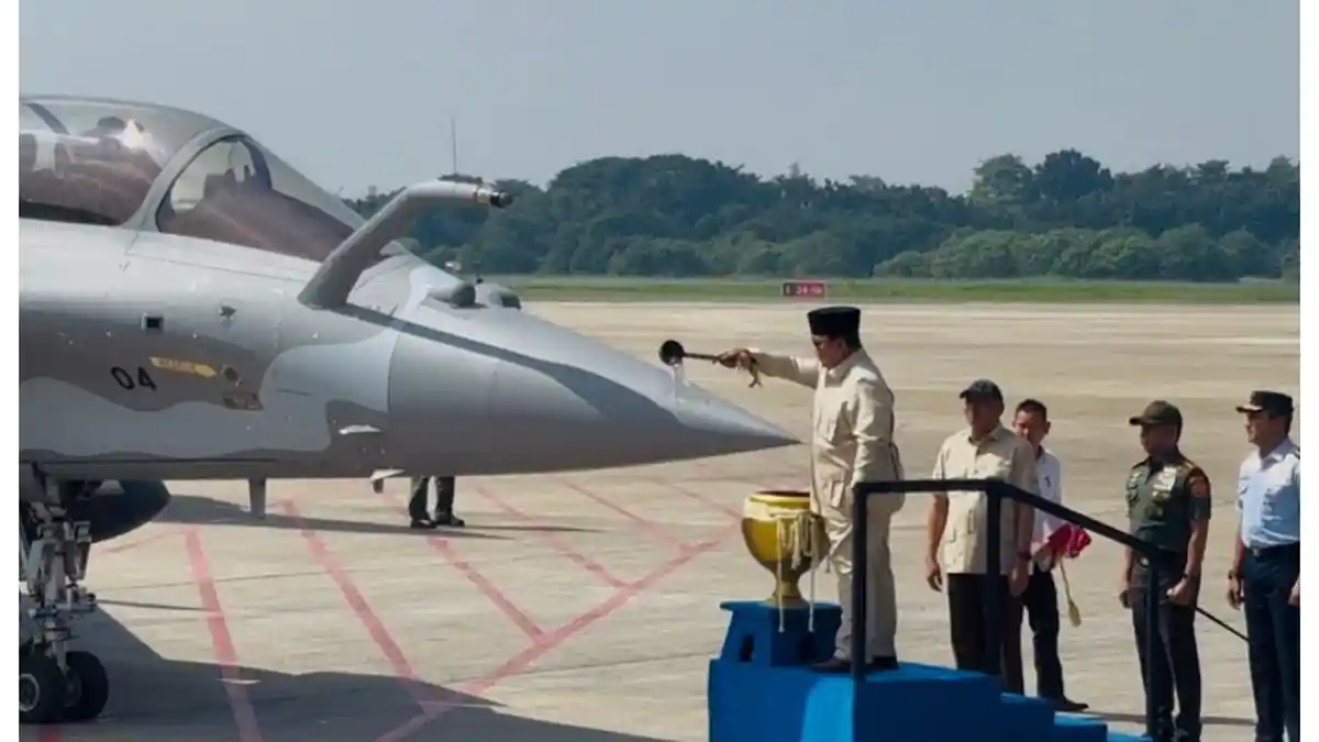 Prabowo Tanya Rupiah ke Purbaya Saat Serah Terima Rafale