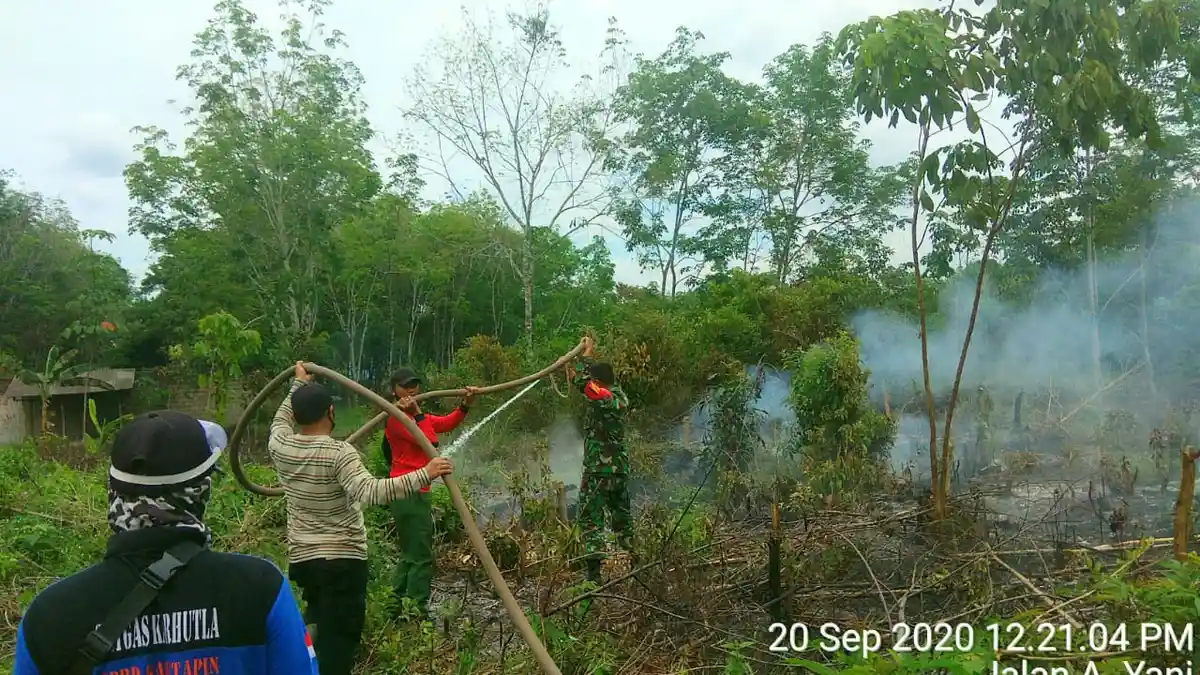Lagi, Lahan Setengah Hektar di Suato Tatakan Tapin Terbakar