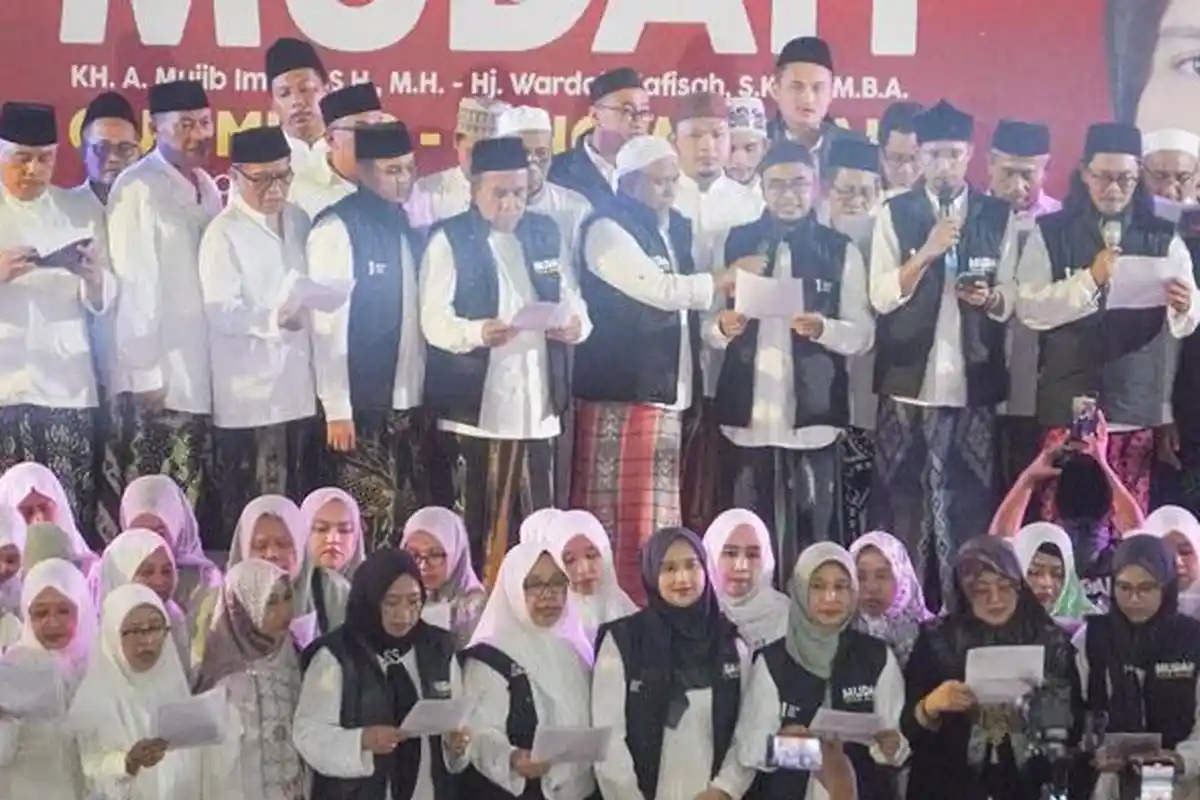 Gus dan Ning Kompak Dukung KH Mujib Imron-Wardah Nafisah, Wujudkan Masa Depan Maslahah nan Berkah