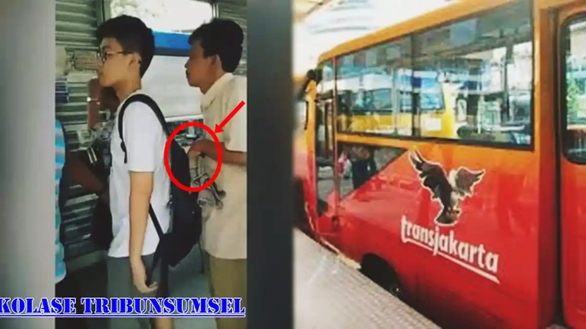 Aksi Copet Mengobok-obok Tas Remaja di Halte Bus, Kaget Ketika Sadar Direkam,Selanjutnya Ini Terjadi
