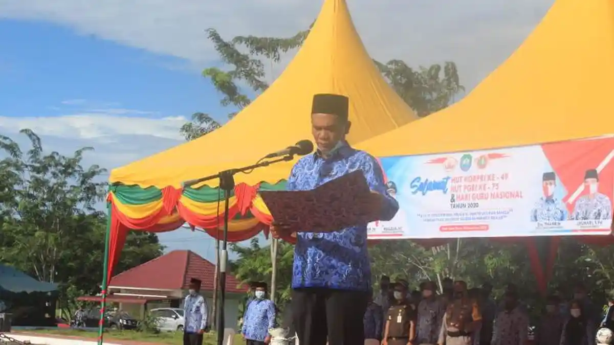 Bupati Abdya Pimpin Upacara HUT PGRI dan KORPRI, Ini Penekanannya