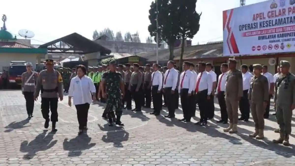 Polres Tanah Karo Cek Kesiapan Personel Ops Keselamatan Toba 2024, Ini Kata Kapolres