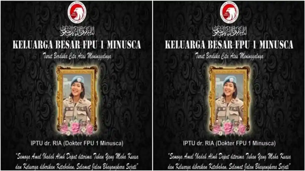 Polwan Pertama Indonesia Terjun di Misi Perdamaian Dunia Iptu dr Ria Meninggal, Sosok Semasa Hidup