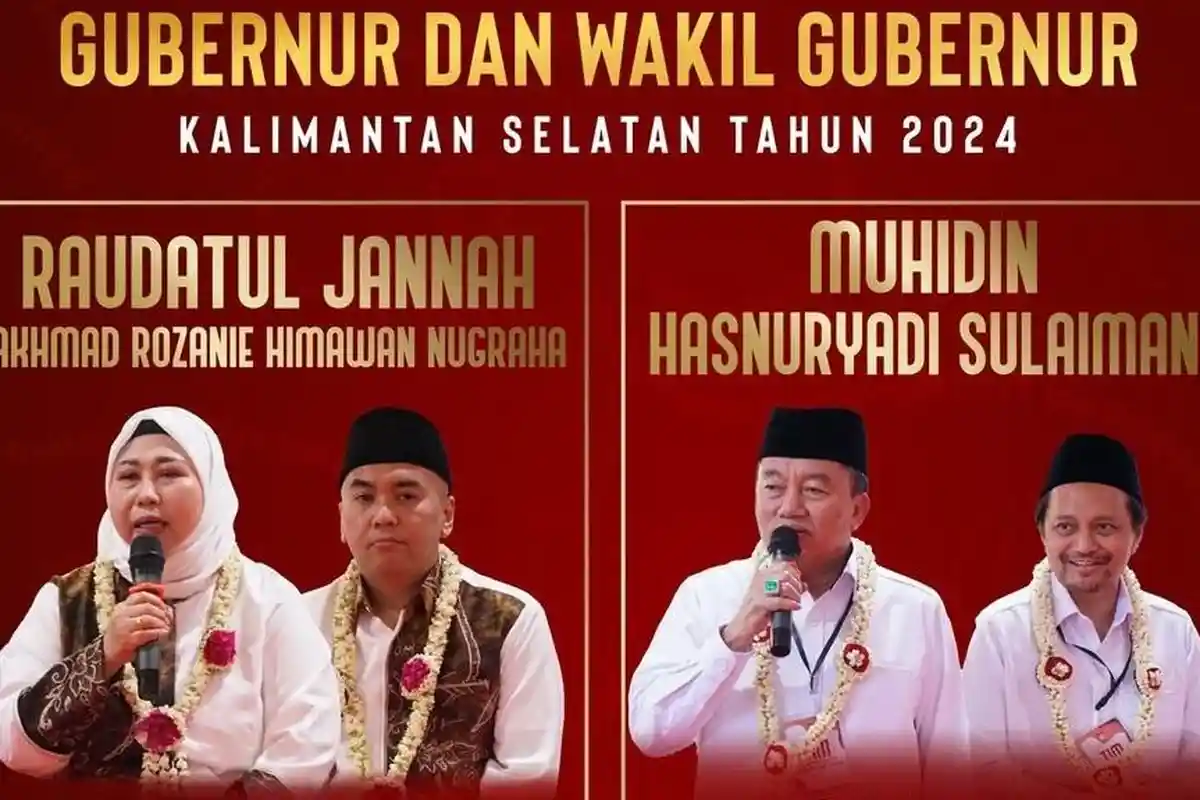 Link Real Count Hasil Hitung Suara Pilgub Kalimantan Selatan 2024, H Muhidin Vs Hj Raudatul Jannah