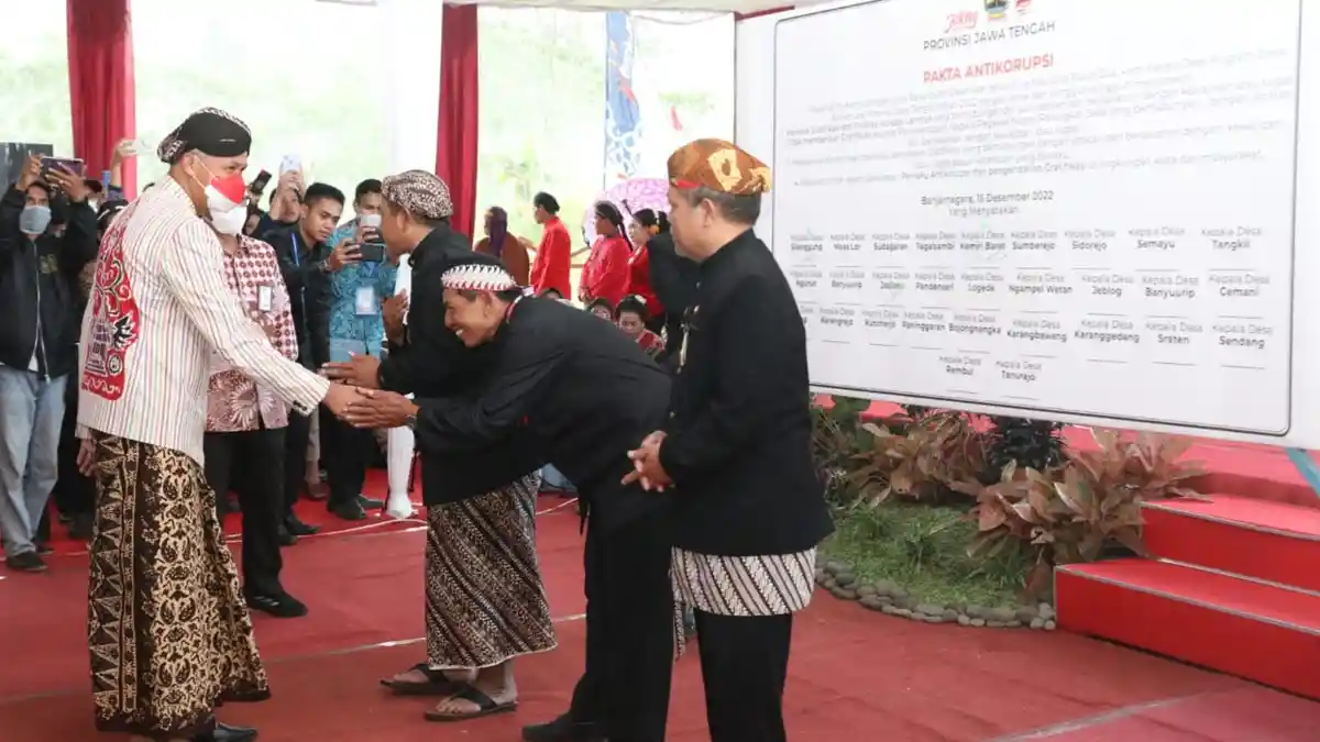 Pertama Di Indonesia, Ganjar Pranowo Luncurkan 29 Desa Antikorupsi