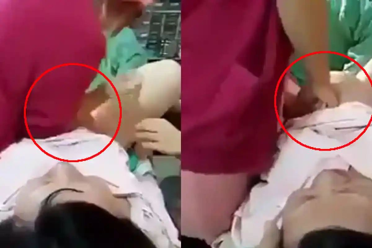 OMG! Proses Melahirkan Ini Ekstrem Banget, Perut Ibu Ditekan-tekan Pakai Siku dengan Keras, Ternyata