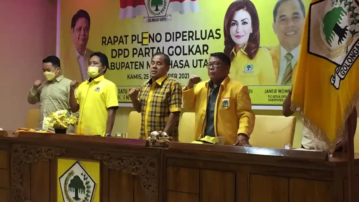 Plt Ketua DPD Partai Golkar Minut Jantje Wowiling Sajow Janji Tak Ganti Pengurus
