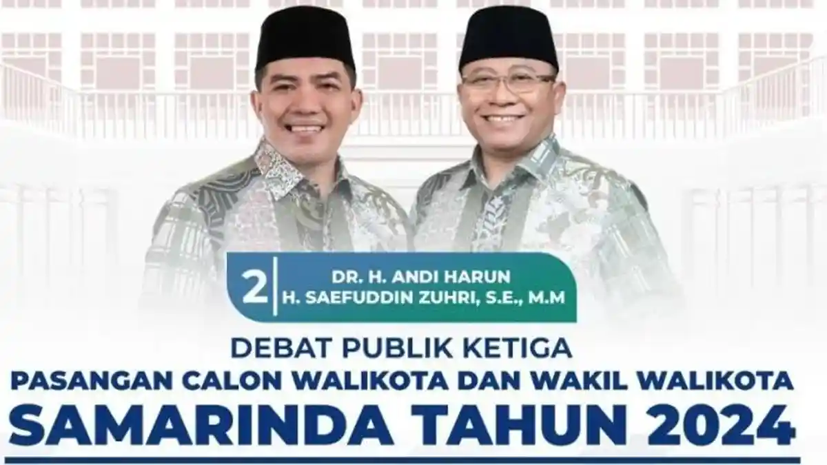 Live Debat Terakhir Pilkada Samarinda 2024 Hari Ini, Penajaman Visi Misi Andi Harun-Saefuddin Zuhri