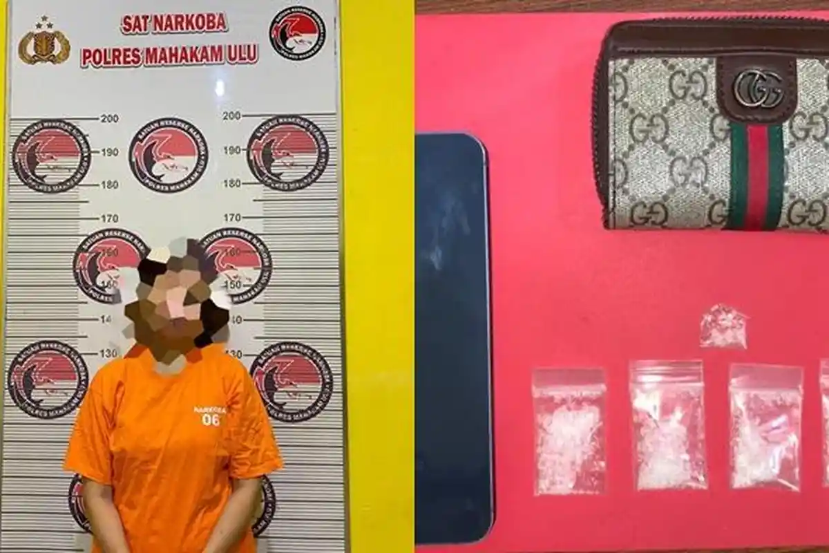 Sat Resnarkoba Polres Mahulu Amankan Seorang Wanita, Kedapat Simpan 5 Poket Sabu 