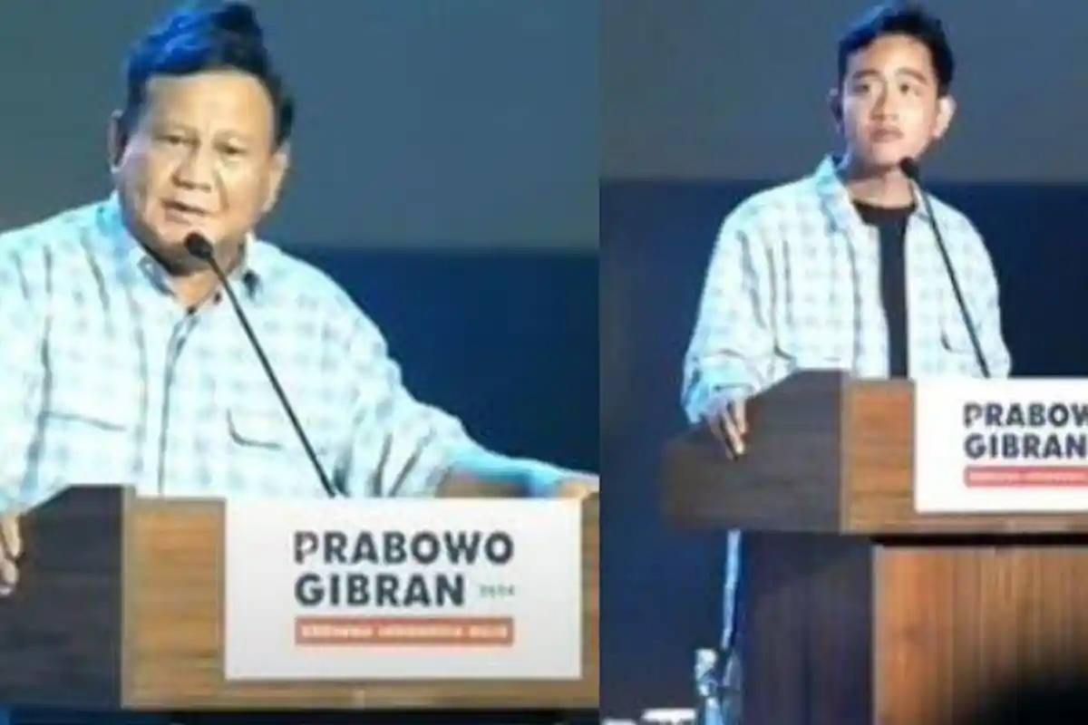 Pidato di Istora: Prabowo Sebut tak Boleh Jemawa, Gibran tak Sangka soal Angka Quick Count Pilpres