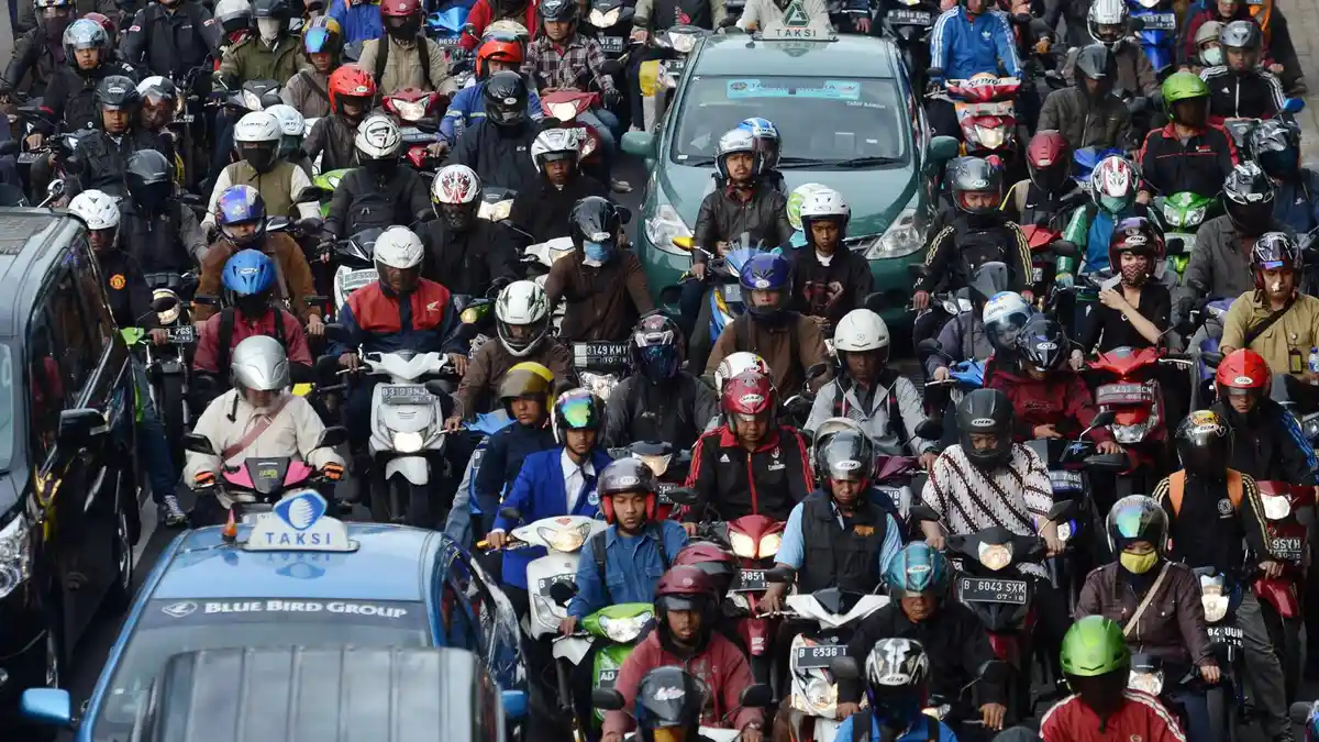 Jumlah Kendaraan di Indonesia Capai 104.211 Juta Unit