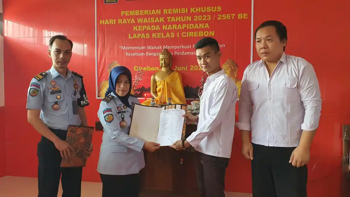 9 Warga Binaan Lapas Kelas I Cirebon Dapat Remisi Hari Raya Waisak, Sebagian Besar WNA