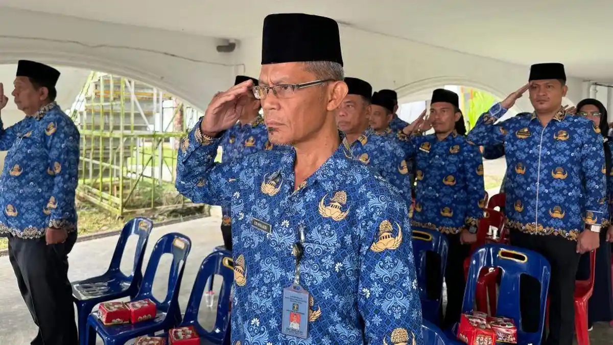 Lapas Kotapinang Ikuti Upacara Peringatan Hari Bela Negara Ke-76 di Pemkab Labuhanbatu Selatan