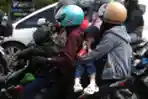 Pemudik Motor Lewati Jalur Pantura Cirebon