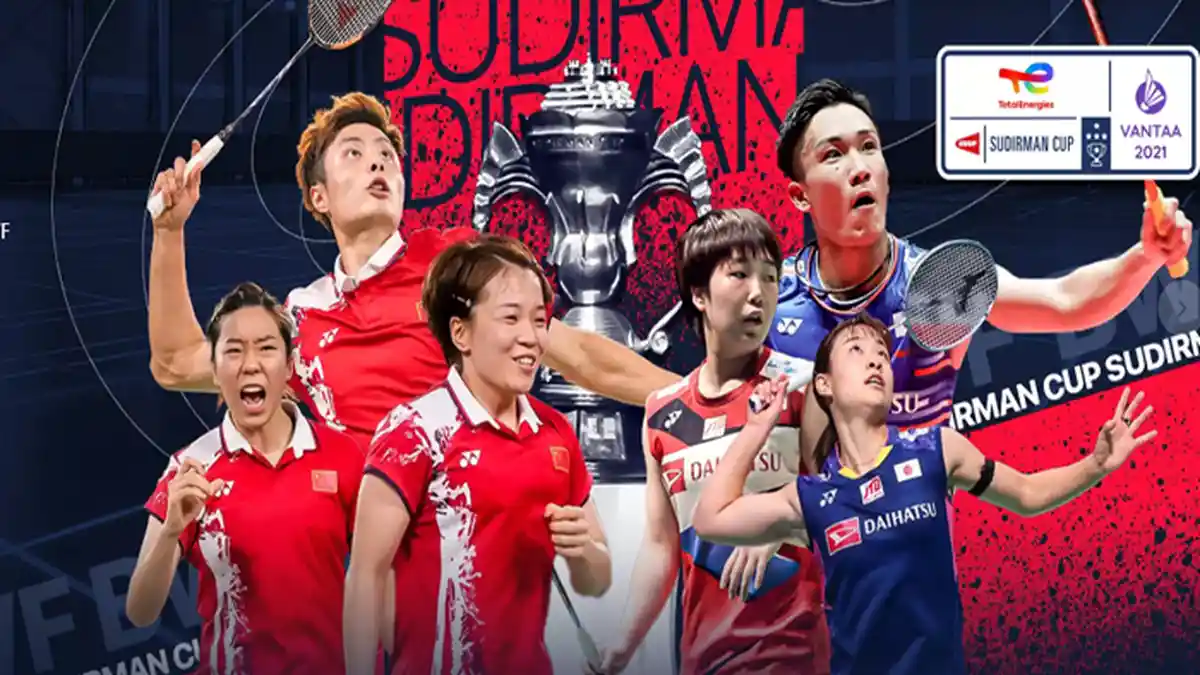 LIVE Skor Final Sudirman Cup 2021 Sekarang Jepang vs China, Duel Kento Momota vs Shi Yu Qi Sengit