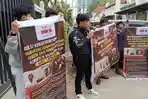 Tak Terima Amsal Sitepu Divonis Bebas, Sejumlah Mahasiswa Demo di Pengadilan Negeri Medan