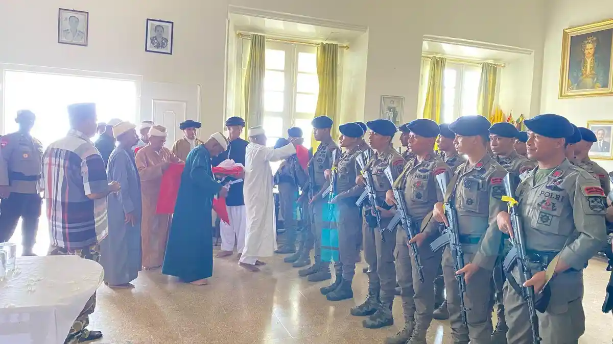 30 Personel Brimob Polri Wilayah Maluku Utara BKO ke Papua