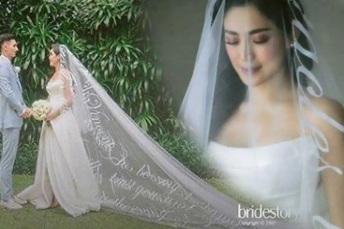 Veil Gaun Pengantin Jessica Iskandar Dibordir Kata-kata, Janji Pada Vincent Verhaag, 'Mengharukan'