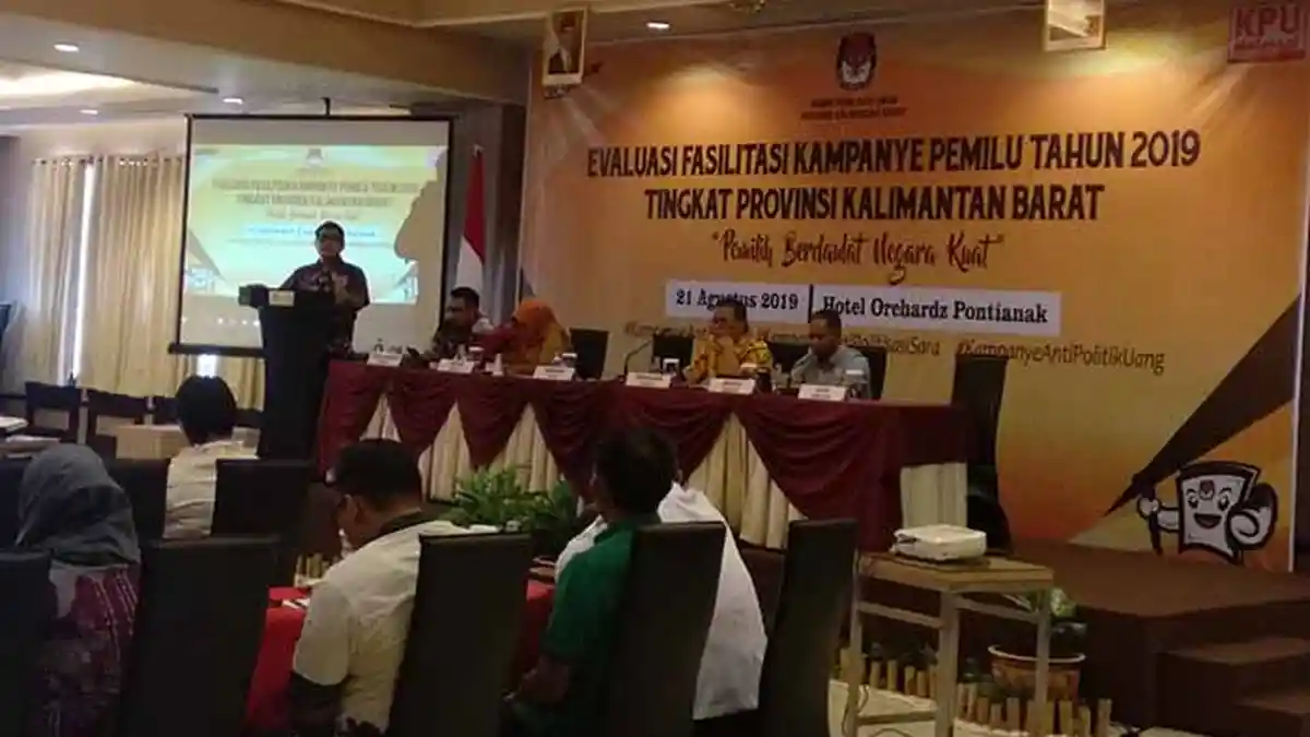 KPU Kalbar Evaluasi Fasilitasi Kampanye Pemilu 2019