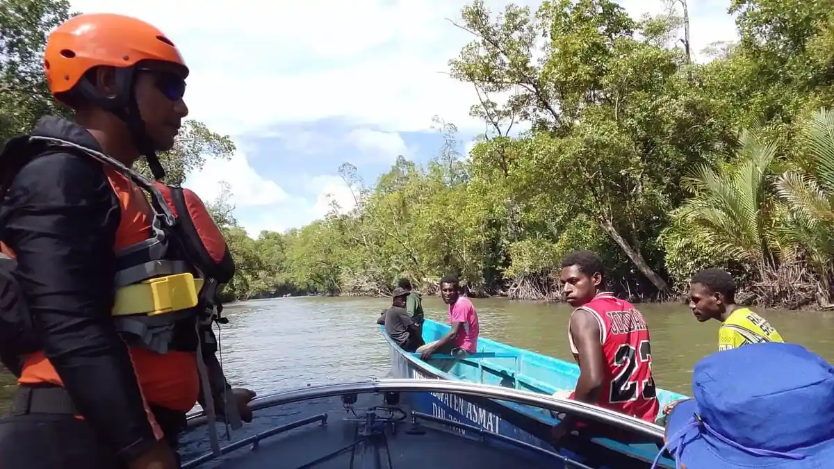 Pencari Karaka di Asmat Ditemukan Meningal Dunia Saat Terjatuh dari Perahu
