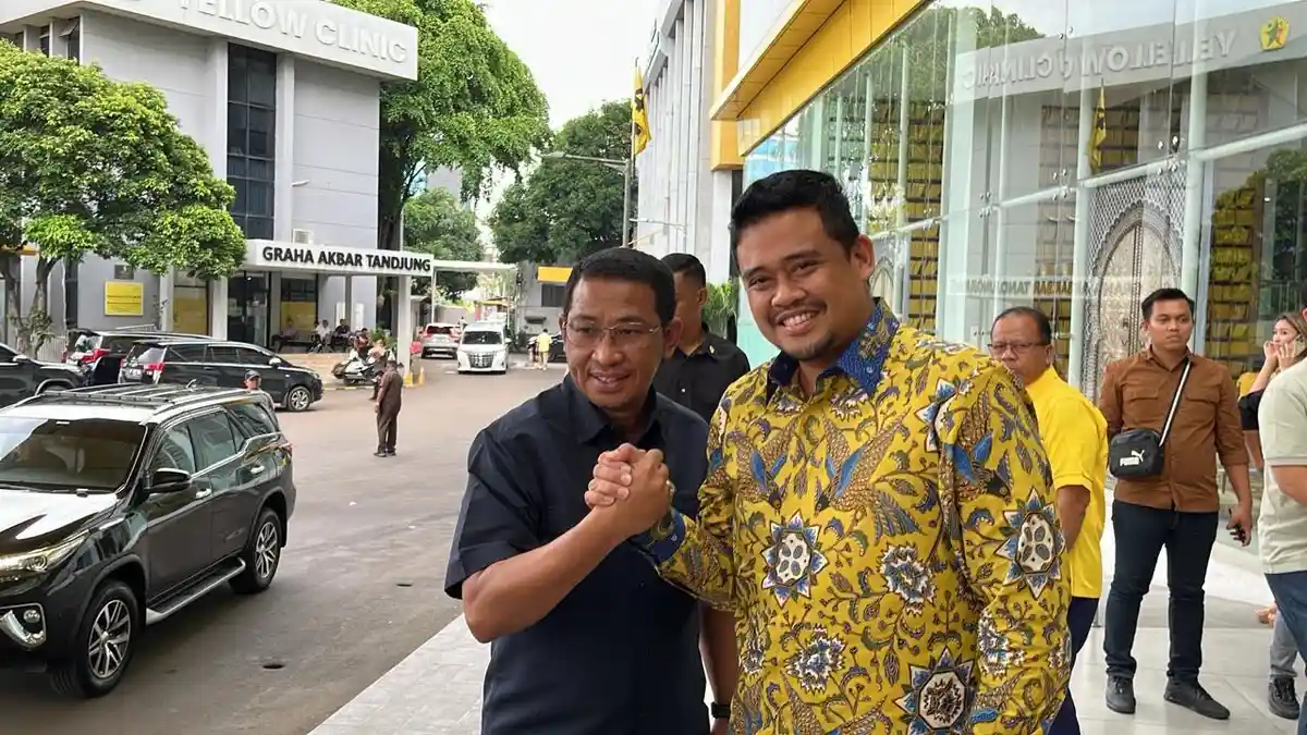 Berbatik Kuning, Bobby Nasution Hadiri Konsolidasi Partai Golkar Jelang Pilkada 2024