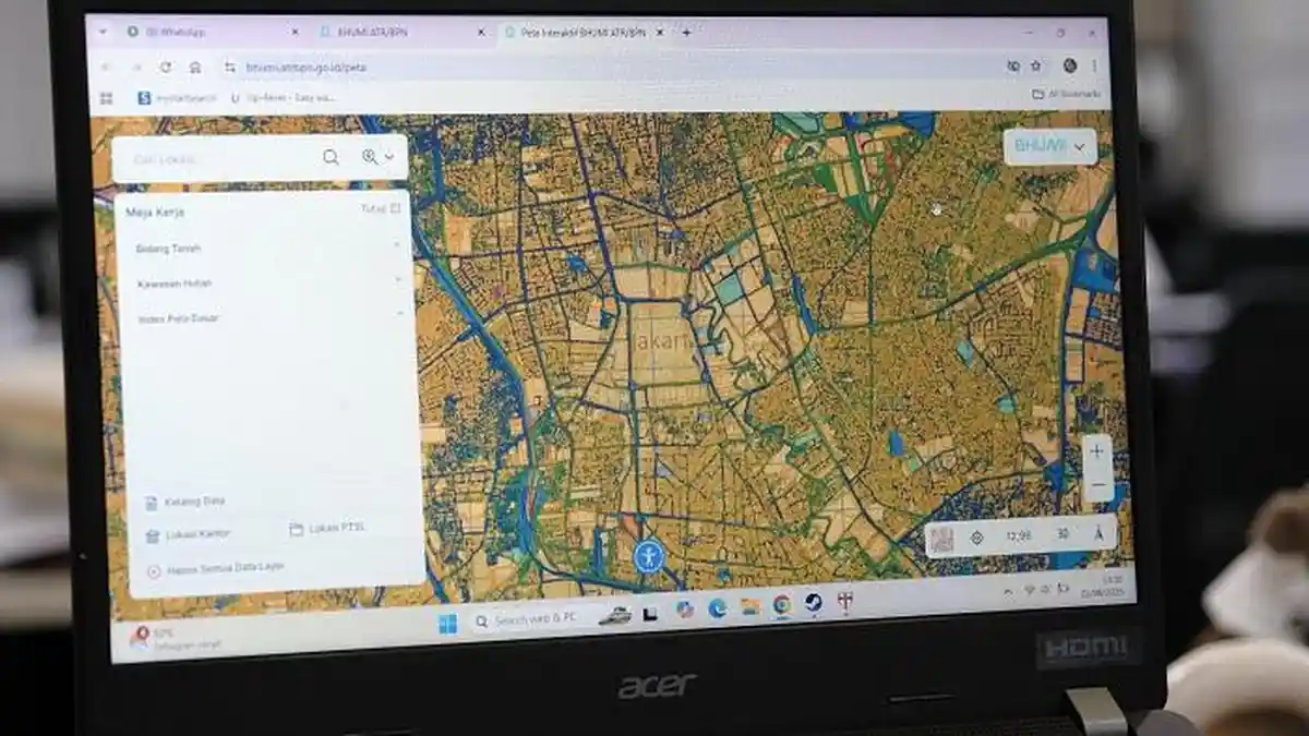 Geoportal Bhumi, Aplikasi Web ATR/BPN untuk Akses Data Bidang Tanah Secara Terbuka