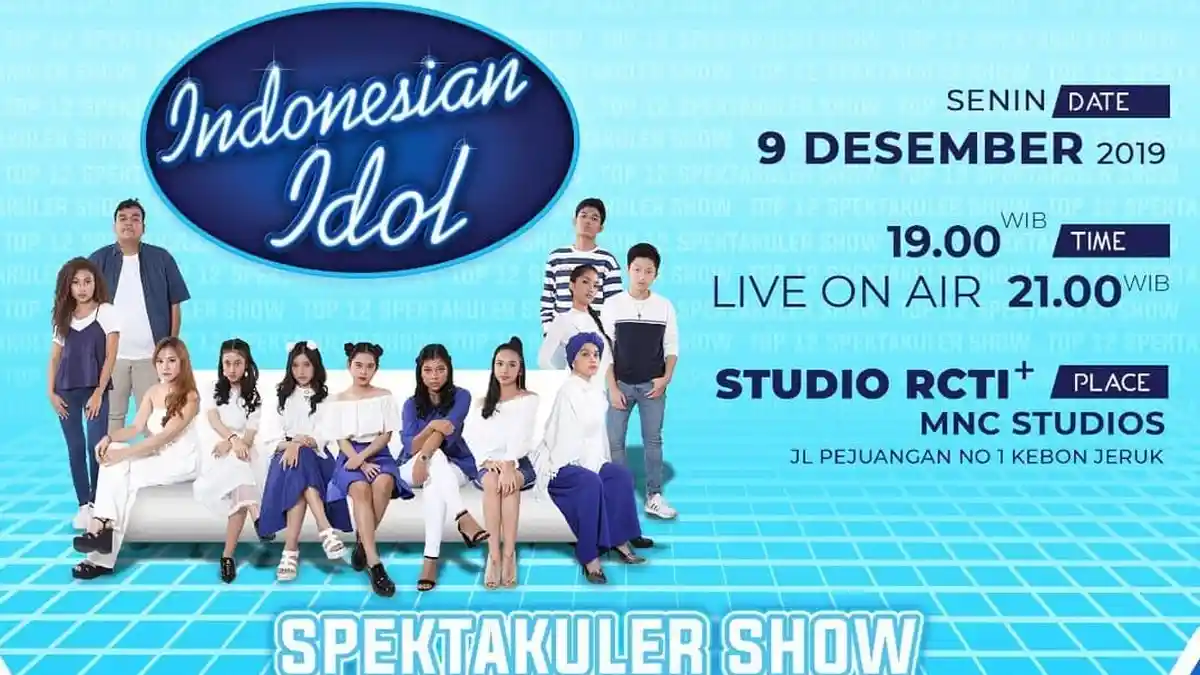 Link Live Streaming Indonesian Idol 2020 Spekta Show Top 12 RCTI, Malam Ini Pukul 21.00 WIB