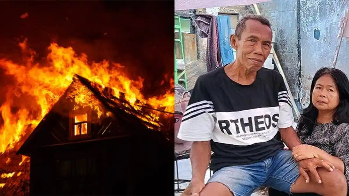 NASIB Pasutri di Solo, Terpaksa Tidur Beratap Terpal dan Alas Tikar, Harta Semua Habis Terbakar