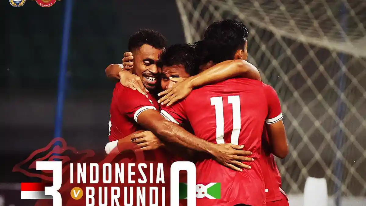 Hasil Timnas Indonesia vs Burundi, Rizky Ridho Tutup Pesta Gol di Babak Pertama
