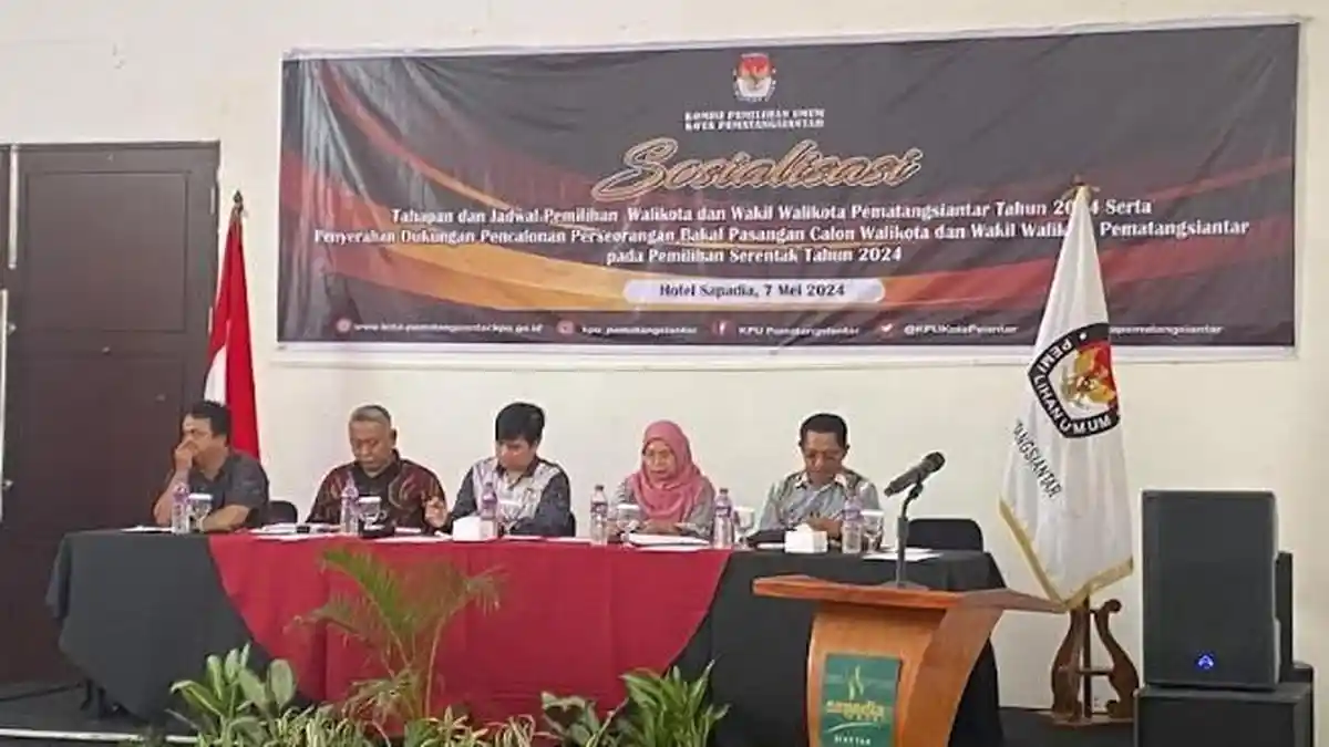 KPU Tetapkan Calon Wali Kota Siantar Jalur Independen Wajib Miliki Dukungan 20.221 KTP