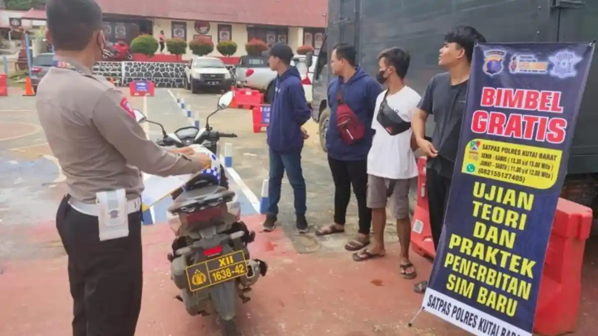Inovasi Pelayanan, Polres Kutai Barat Buka Bimbel Ujian Praktek Pembuatan SIM