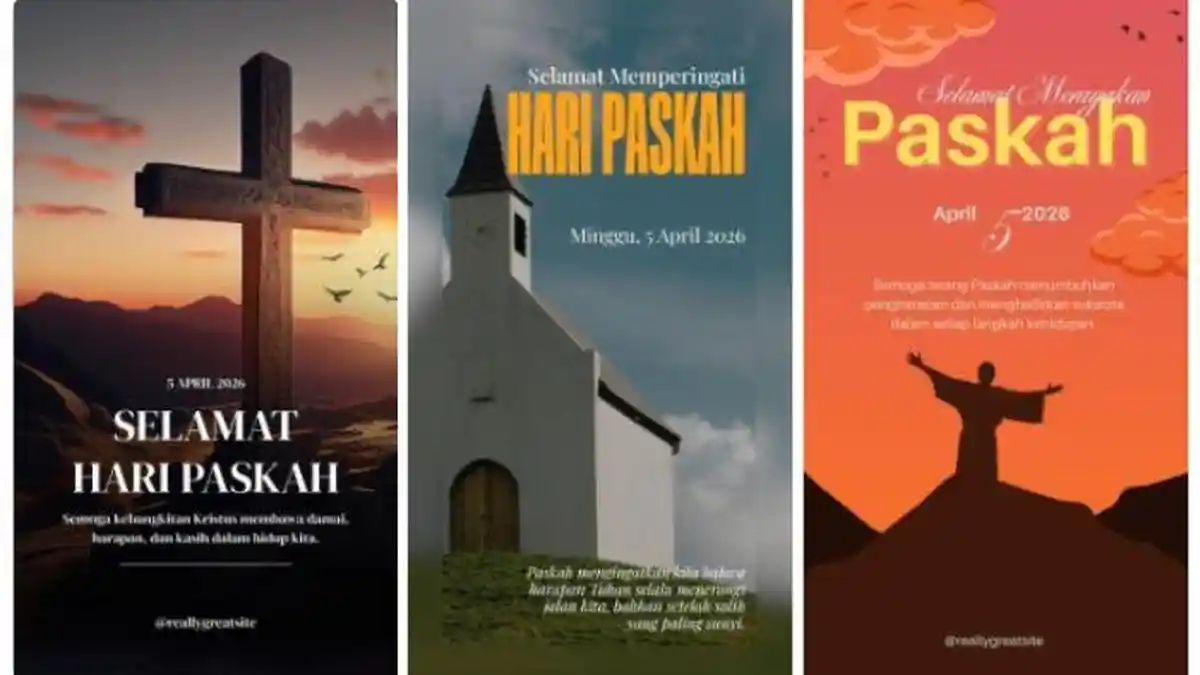 30 Poster Hari Raya Paskah 2026 Menarik dan Terbaru, Gratis Tinggal Download