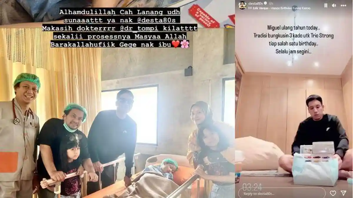Desta dan Natasha Rizky Antar Miguel Sunat ke Dokter Tompi Jelang Ultah