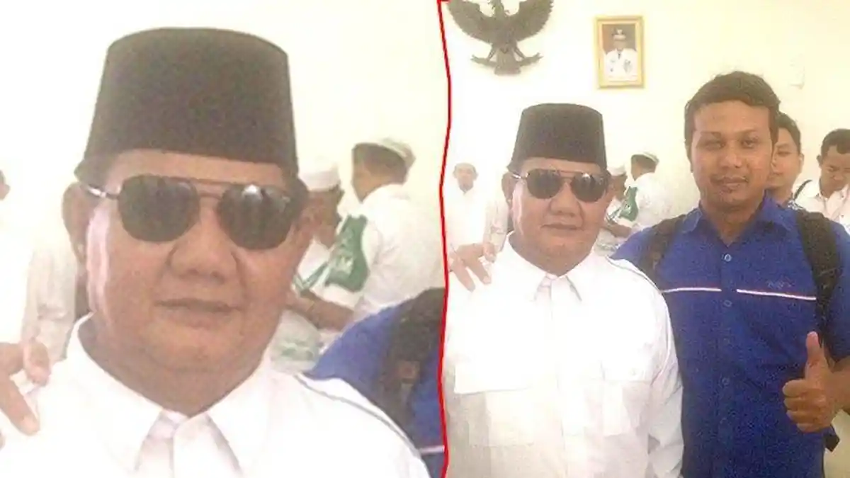 Sosok Pria Mirip Prabowo Hebohkan Bandara SSK II Pekanbaru, Banyak Orang yang Tertipu
