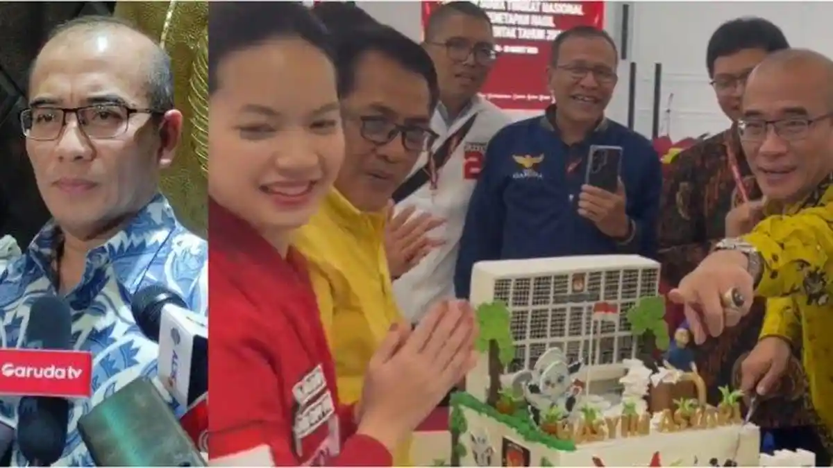SEMPAT Dihebohkan Terima Kue Ulangtahun dari PSI, Ketua KPU Hasyim Bantah: Saya Siapin Sendiri