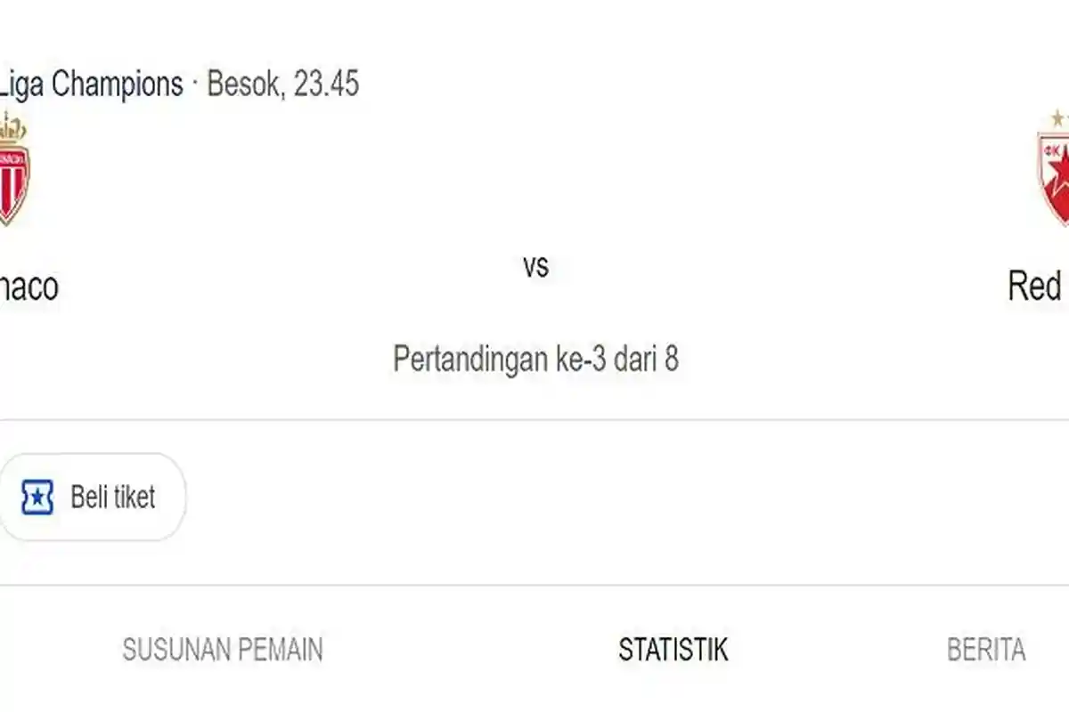 Prediksi Skor dan Susunan Pemain Monaco vs Belgrade, Adu Tajam Embolo dan Ndiaye