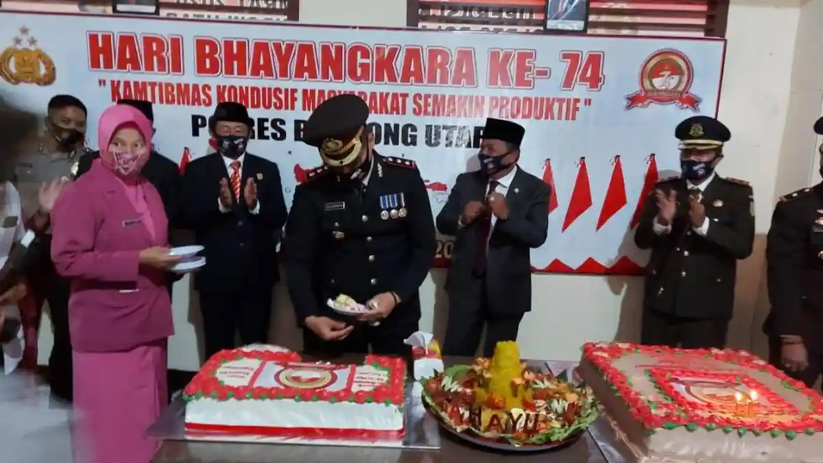 Peringati Hari Bhayangkara ke-74, Polres Bolmut Gelar Upacara dan Syukuran