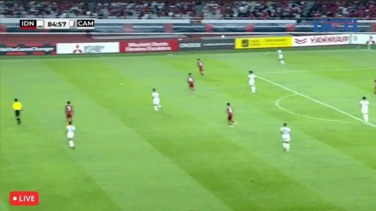 HT 1-1, Gol Cepat Indonesia Dibalas Kamboja - Live Streaming RCTI Sea Games 2023
