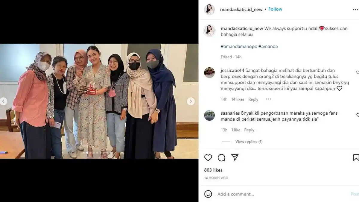 Amanda Manopo Berterima Kasih pada Para Fans Karena Mau Bertahan hingga 11 Tahun