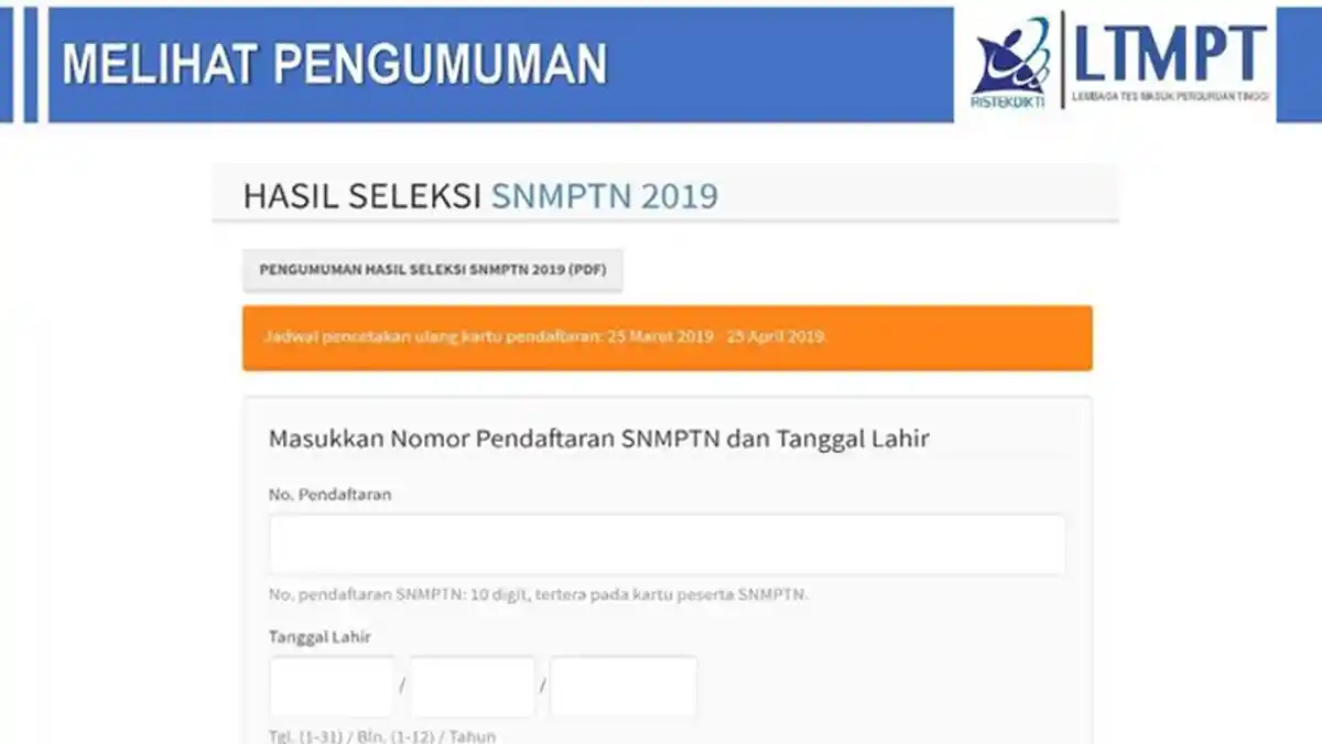 LINK Pengumuman Hasil UTBK SBMPTN 2019 via pengumuman-utbk.ltmpt.ac.id, Cek Cara Penilaiannya