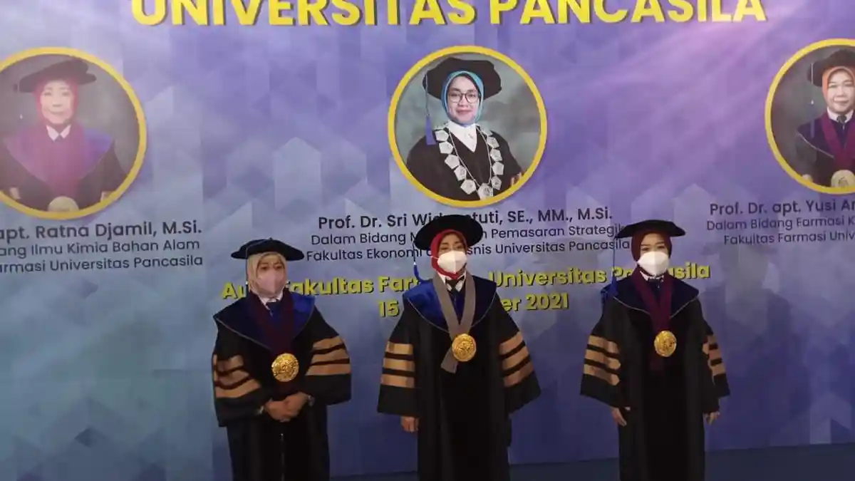 Universitas Pancasila Kukuhkan Tiga Guru Besar Baru