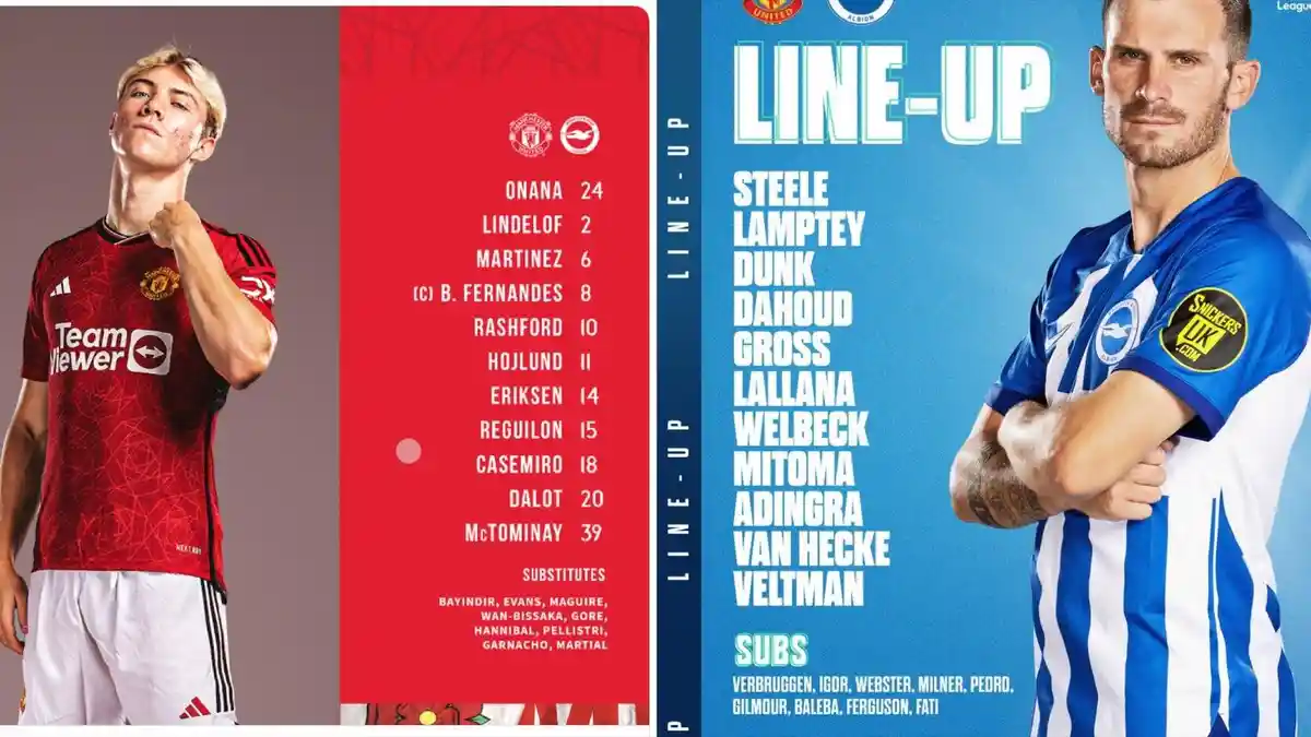 NONTON Live Streaming Man United Vs Brighton Jam 21.00 WIB, Tak Tayang SCTV, Akses di Sini via HP